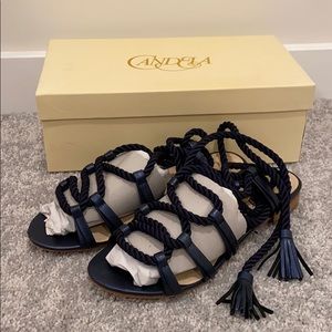 Candela sandals navy blue 8